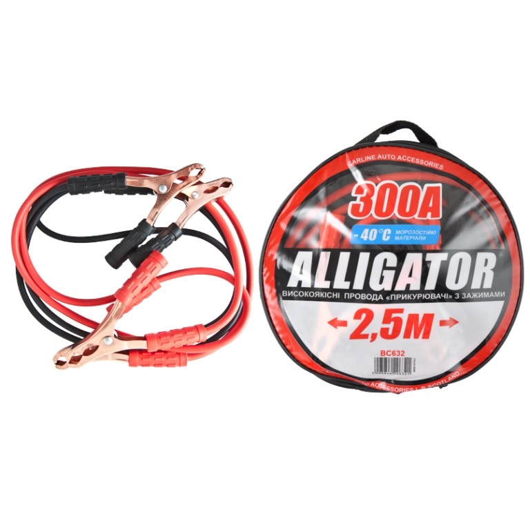 Провода-прикуриватели BC632 ALLIGATOR Провода-прикуриватели BC632 ALLIGATOR